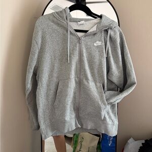 Nike Heather Gray Hoodie with Logo